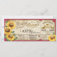 Mariage Champêtre avec Tournesols à Carreaux