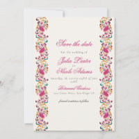 Mariage Classique Rose Vert Jaune Floral Cygne Ois