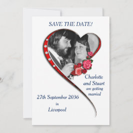 Save The Date Mariage Coeur Flatteuse Appartement Enregistrer La