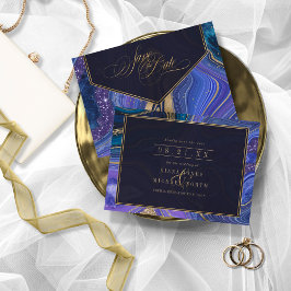 Save The Date Mariage d'âge Abstrait, minuit ID827