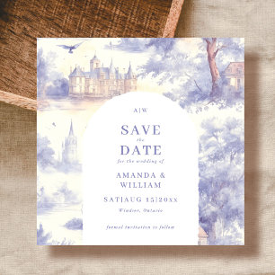 Save The Date Mariage dans le style Toile de Jouy