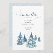 Mariage d'aquarelle hiver À feuillage persistant T