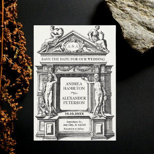 Save The Date Mariage d'architecture romaine grecque antique