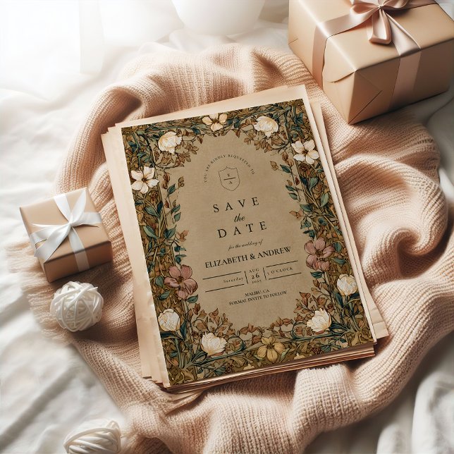 Save The Date Mariage d'automne vintage (Créateur téléchargé)
