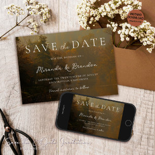 Save The Date Mariage de automne rustique Vintage moderne élégan