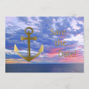 Save The Date Mariage de bateau de croisière Enregistrer la date