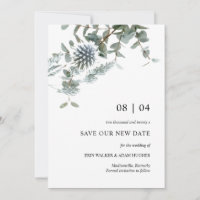 Mariage de chardon bleu Dusty