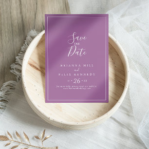 Save The Date Mariage de coordonnées sauvages colorées classique