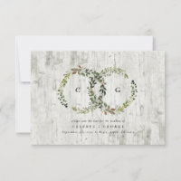 Mariage de feuillage rustique en bois d'argent