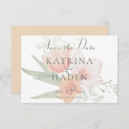 Save The Date Mariage de fleurs vert bracelet & sage