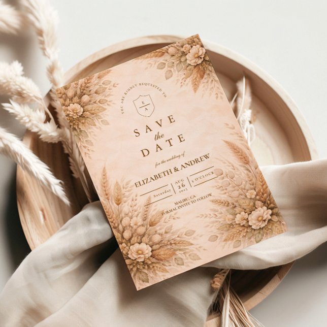 Save The Date Mariage de jardin classique d'automne (Créateur téléchargé)