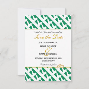 Save The Date MARIAGE de la fête chrétienne du NIGERIA