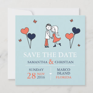 Save The Date Mariage de mariée et de chambre Enregistrer la dat