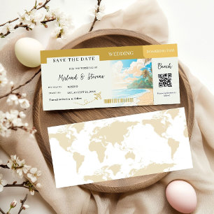 Save The Date Mariage de pass Gold Beach Boarding