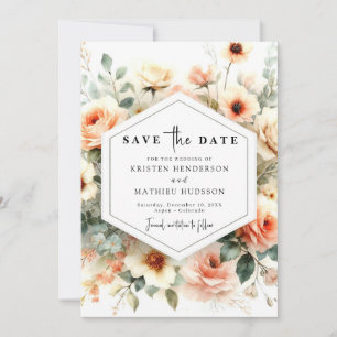 Save The Date Mariage de plage de sable blanc