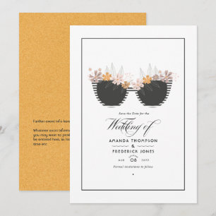 Save The Date Mariage de plage estivale branché