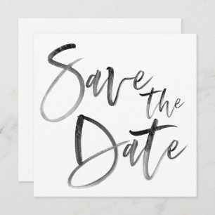 Save The Date Mariage de script de calligraphie de pinceau moder