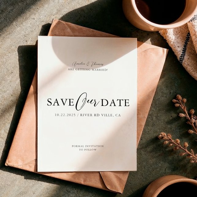 Save The Date Mariage de script simple (Créateur téléchargé)