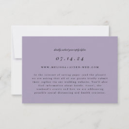 Save The Date Mariage de succursale simple RSVP en ligne et cart