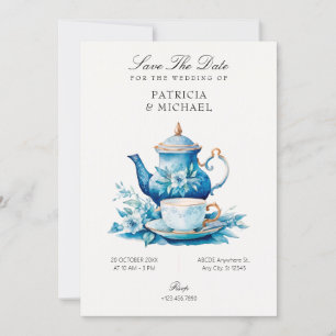 Save The Date Mariage de tasse de thé