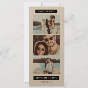 Save The Date Mariage de thème du Signet de cabine photo amusant