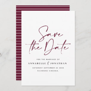 Save The Date mariage de typographie décontractée de la moutarde