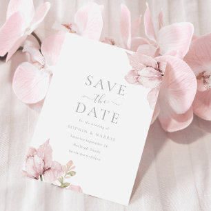 Save The Date Mariage d'élégance florale brillant
