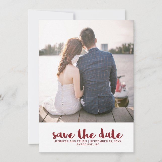 Save The Date Mariage Dots Enregistrer la photo de date (Devant)