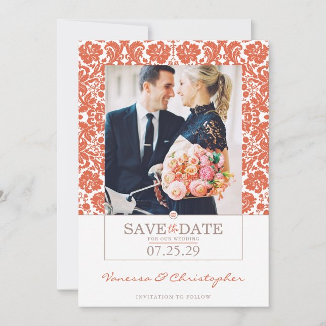 Save The Date Mariage du coucher de soleil de Vérone (Devant)