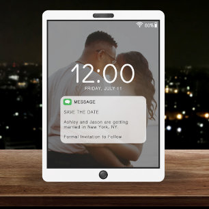 Save The Date Mariage écran de verrouillage de téléphone portabl