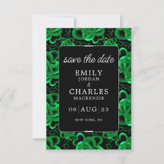 Save The Date Mariage Élégant à Cœurs Joie