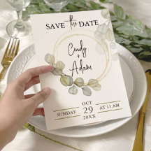 Mariage Élégant avec Verdure d'Eucalyptus