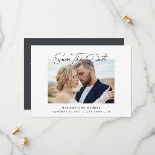 Save The Date Mariage élégant écriture moderne