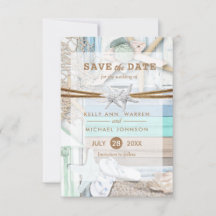 Mariage en bord de mer - Enregistrer la date