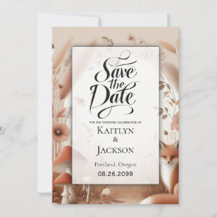 Save The Date Mariage Enchanted Forêt d'automne
