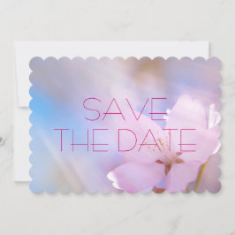 Save The Date Mariage Enregistrer la date Fleur de cerisier