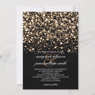 Save The Date Mariage Enregistrer La Date Gold Midnight Glam