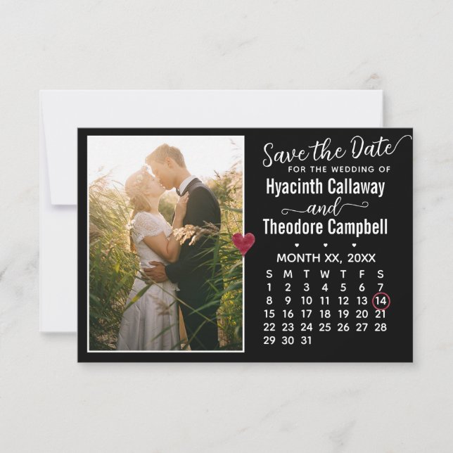 Save The Date Mariage Enregistrer la date N'importe quel mois Ca (Devant)