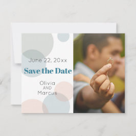 Save The Date MARIAGE | Enregistrer la date PHOTO Confetti Dots
