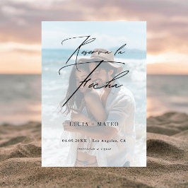 Save The Date Mariage espagnol | Réserva La Fecha Photo Overlay