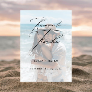 Save The Date Mariage espagnol   Réserva La Fecha Photo Overlay