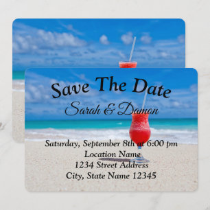 Save The Date Mariage Extraordinaire De Plage, Coquillages Écono