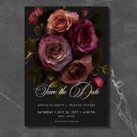 Mariage Floral Élégant et Sombre aux Teintes Rouil