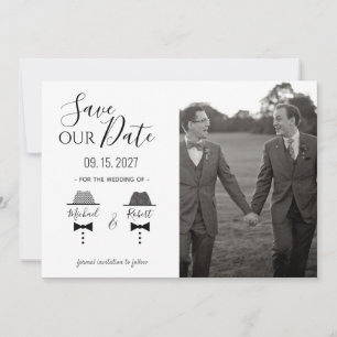 Save The Date Mariage Gay Photo