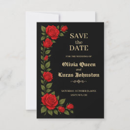 Save The Date Mariage gothique rose Enregistrer la date