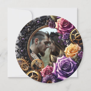 Save The Date Mariage gothique Steampunk Enregistrer la date