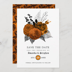 Save The Date Mariage gothique vintage