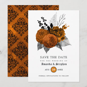Save The Date Mariage gothique vintage
