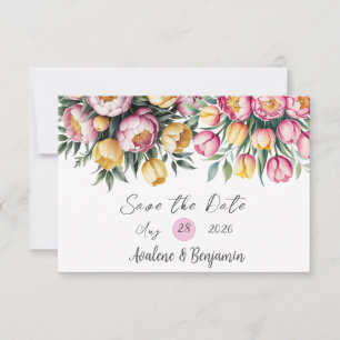 Save The Date Mariage Harmonie Florale Vibrante