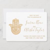 Mariage indien Date à sauver Hamsa or Henna